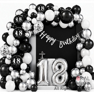SET DE GLOBOS ARCO XL 18 HAPPY BIRTHDAY (GY-7926) 100 UNIDADES